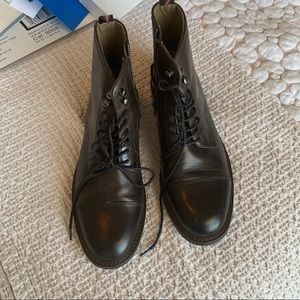 Aston Grey dark brown leather Men’s Boots